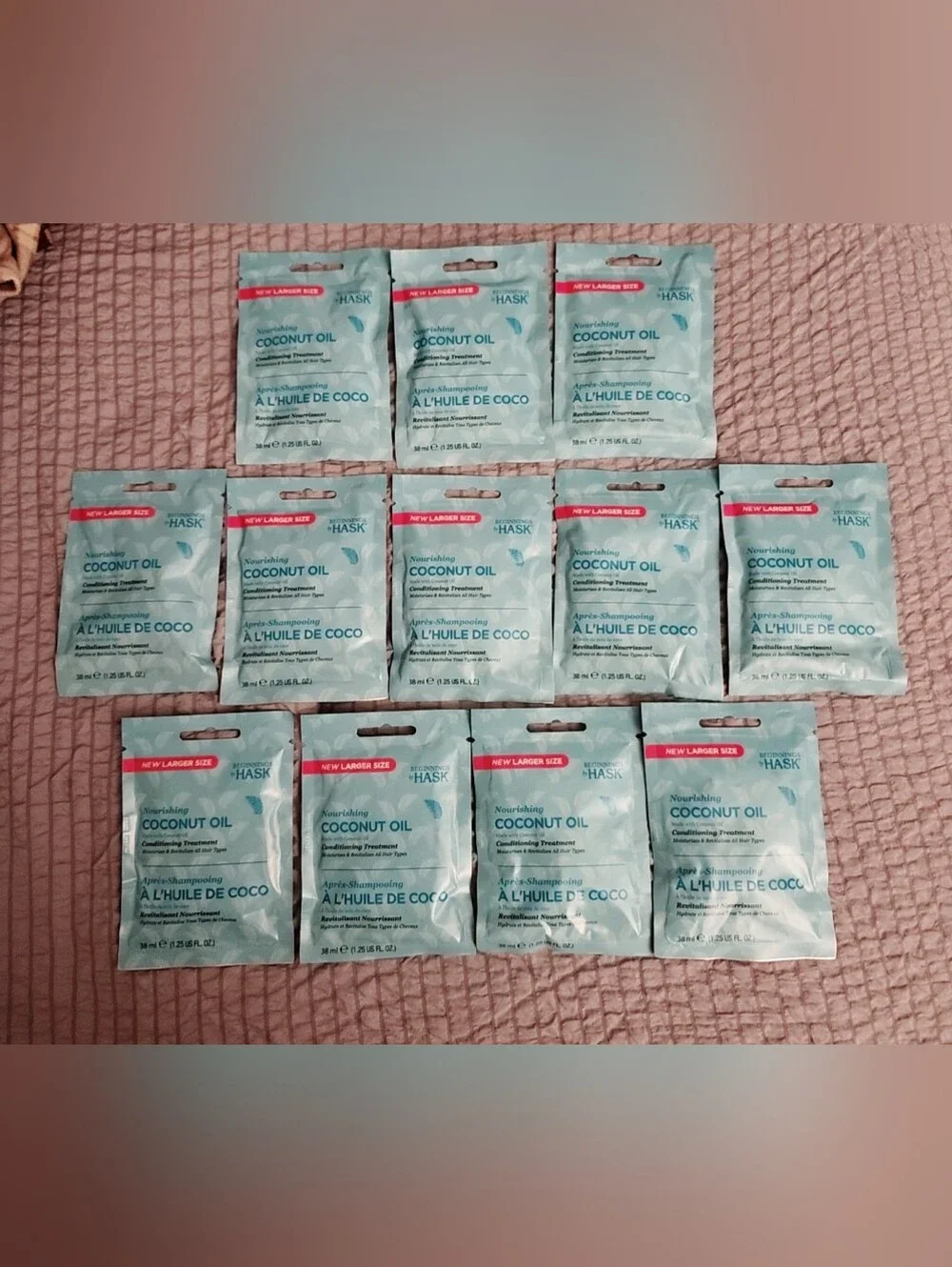 Coconut Oil Nourishing Conditioning Treatment Sachets - Light Blue